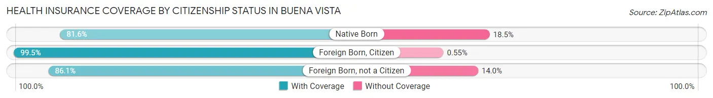 Health Insurance Coverage by Citizenship Status in Buena Vista