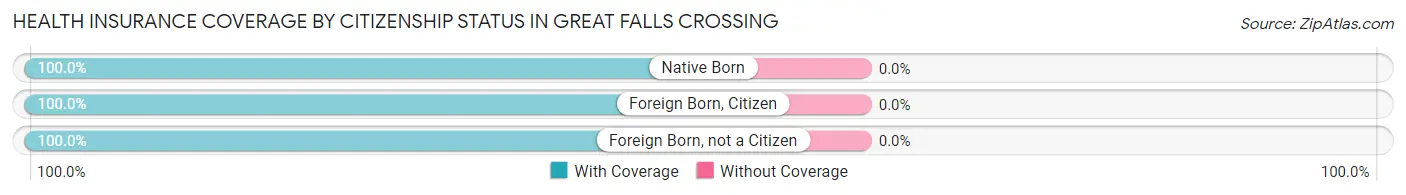 Health Insurance Coverage by Citizenship Status in Great Falls Crossing