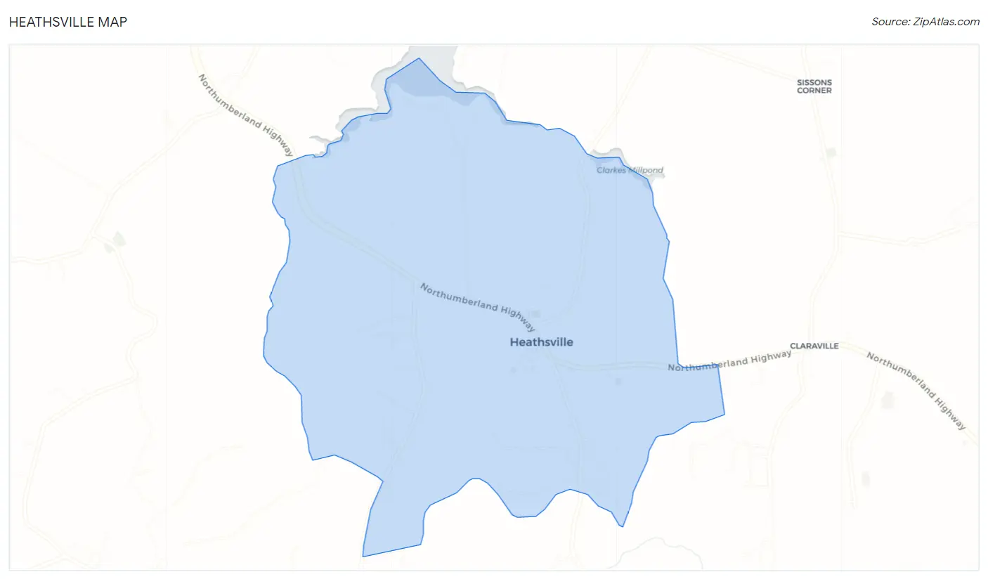 Heathsville Map