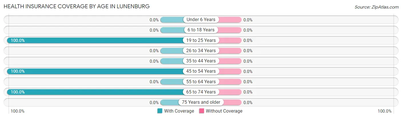 Health Insurance Coverage by Age in Lunenburg