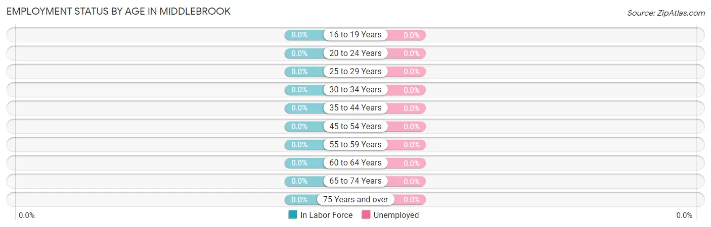 Employment Status by Age in Middlebrook