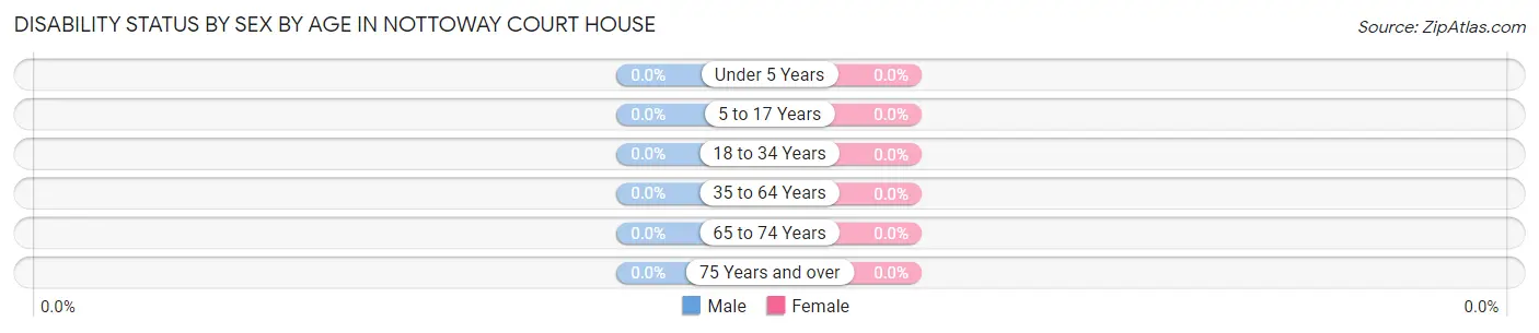 Disability Status by Sex by Age in Nottoway Court House