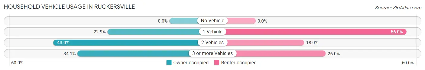 Household Vehicle Usage in Ruckersville