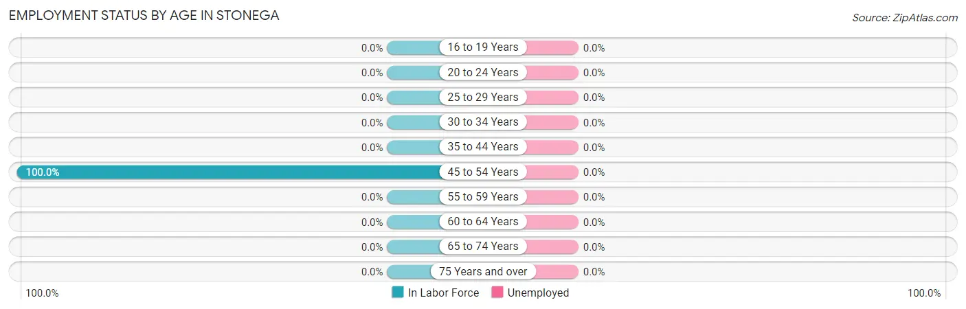 Employment Status by Age in Stonega