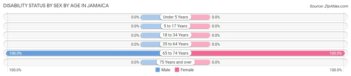 Disability Status by Sex by Age in Jamaica
