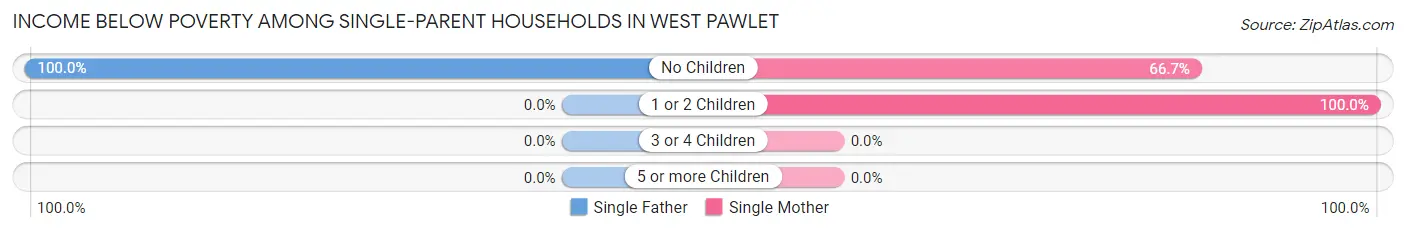 Income Below Poverty Among Single-Parent Households in West Pawlet
