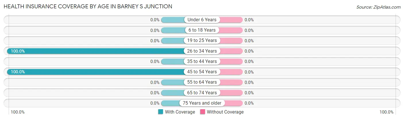 Health Insurance Coverage by Age in Barney s Junction