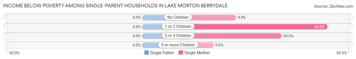 Income Below Poverty Among Single-Parent Households in Lake Morton Berrydale