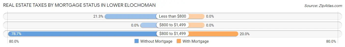 Real Estate Taxes by Mortgage Status in Lower Elochoman