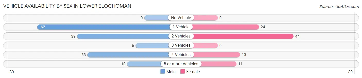 Vehicle Availability by Sex in Lower Elochoman