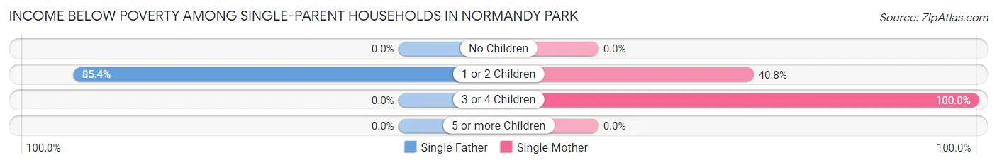 Income Below Poverty Among Single-Parent Households in Normandy Park