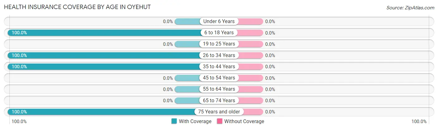 Health Insurance Coverage by Age in Oyehut