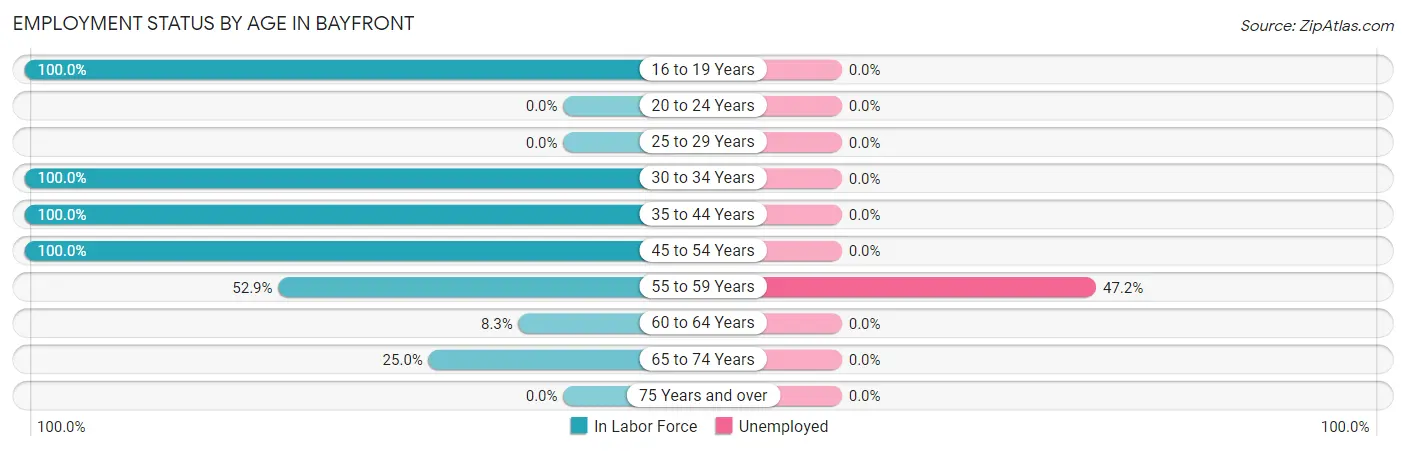 Employment Status by Age in Bayfront