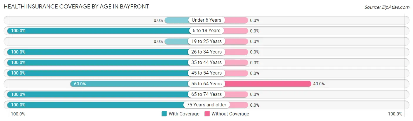 Health Insurance Coverage by Age in Bayfront