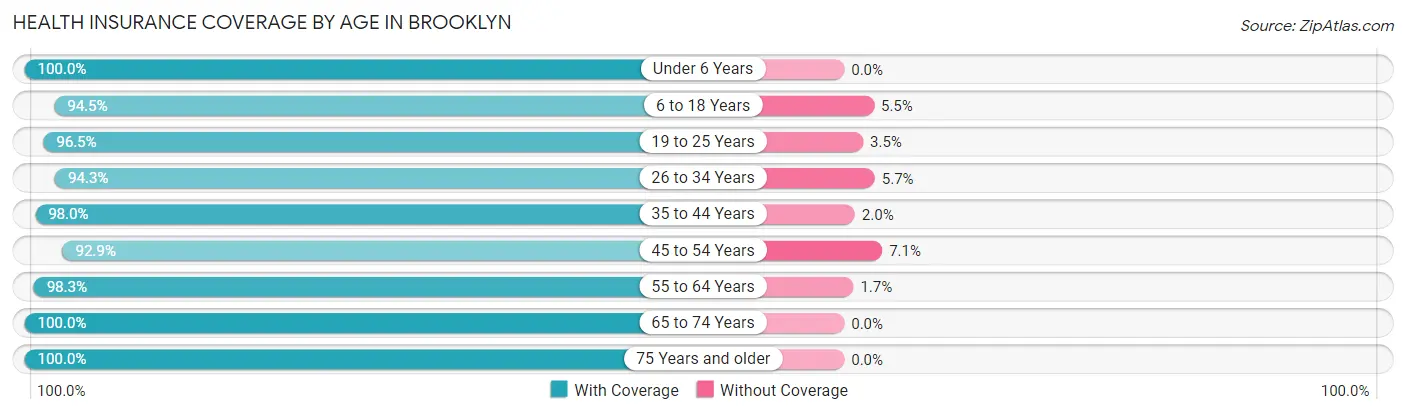 Health Insurance Coverage by Age in Brooklyn