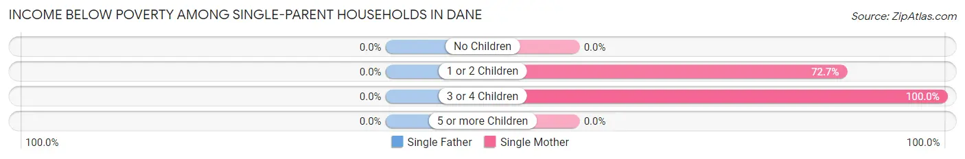 Income Below Poverty Among Single-Parent Households in Dane