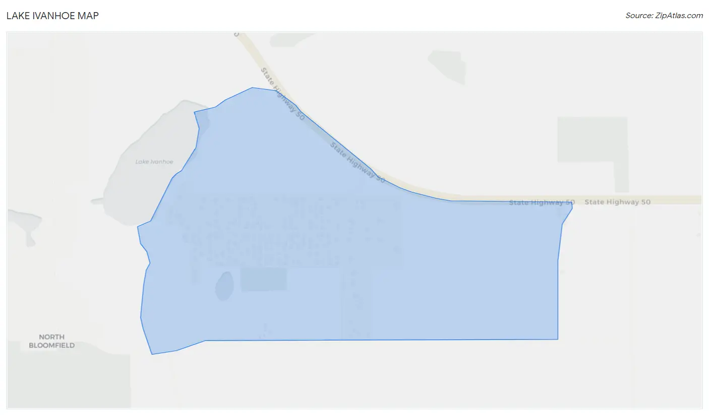 Lake Ivanhoe Map