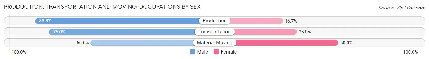 Production, Transportation and Moving Occupations by Sex in Lohrville