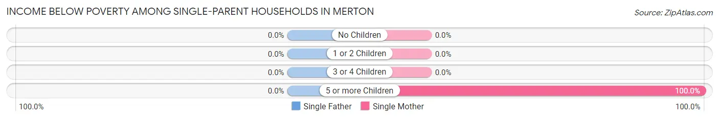 Income Below Poverty Among Single-Parent Households in Merton