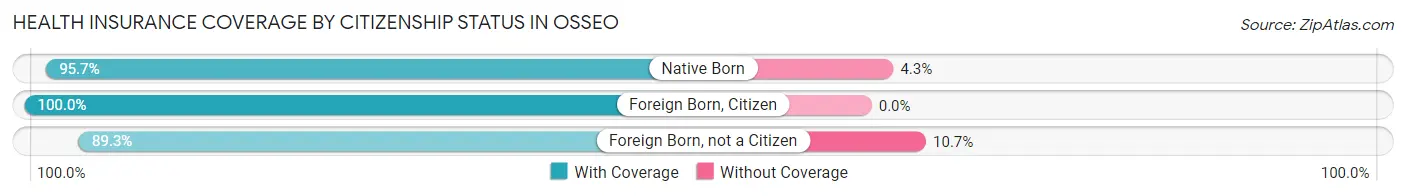 Health Insurance Coverage by Citizenship Status in Osseo
