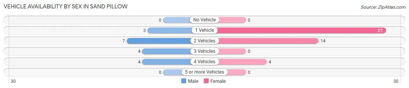 Vehicle Availability by Sex in Sand Pillow