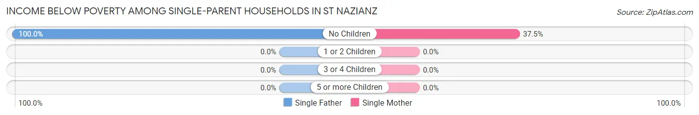 Income Below Poverty Among Single-Parent Households in St Nazianz