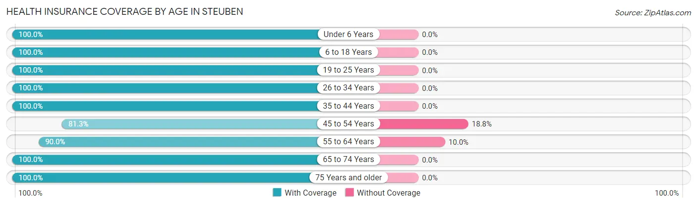 Health Insurance Coverage by Age in Steuben