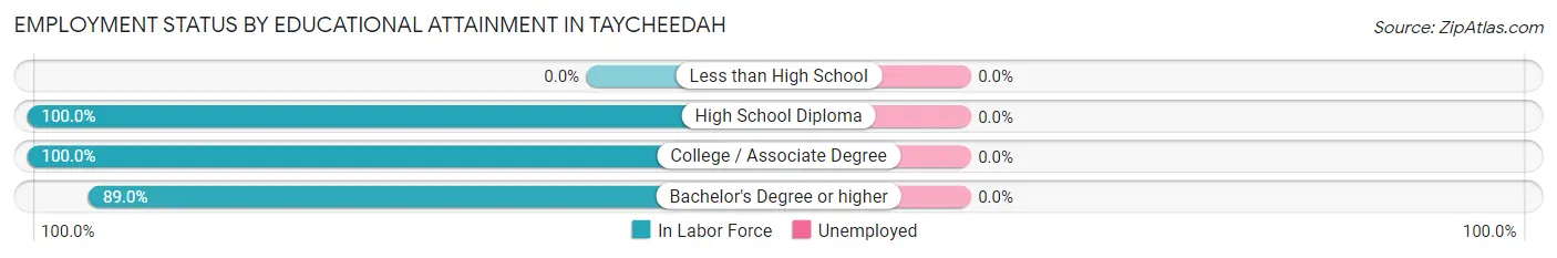 Employment Status by Educational Attainment in Taycheedah