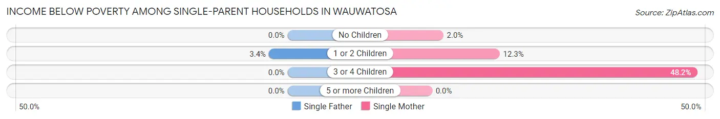 Income Below Poverty Among Single-Parent Households in Wauwatosa