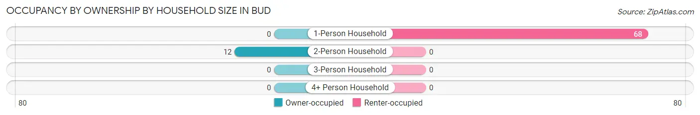 Occupancy by Ownership by Household Size in Bud