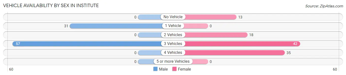 Vehicle Availability by Sex in Institute