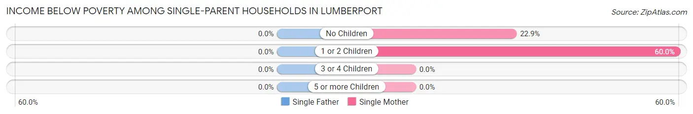 Income Below Poverty Among Single-Parent Households in Lumberport