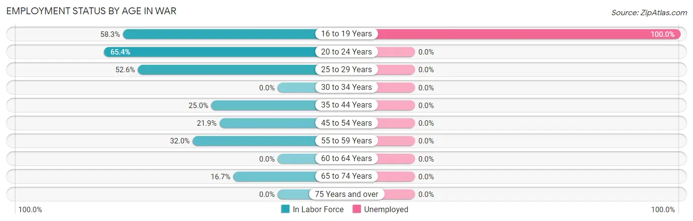 Employment Status by Age in War