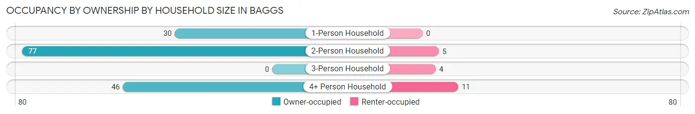 Occupancy by Ownership by Household Size in Baggs