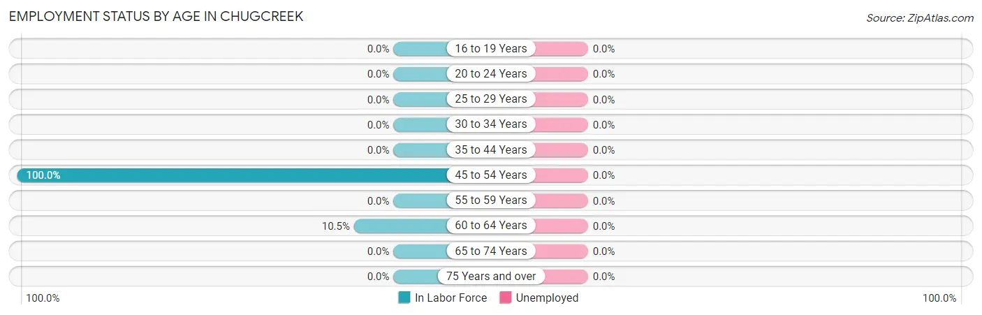Employment Status by Age in Chugcreek