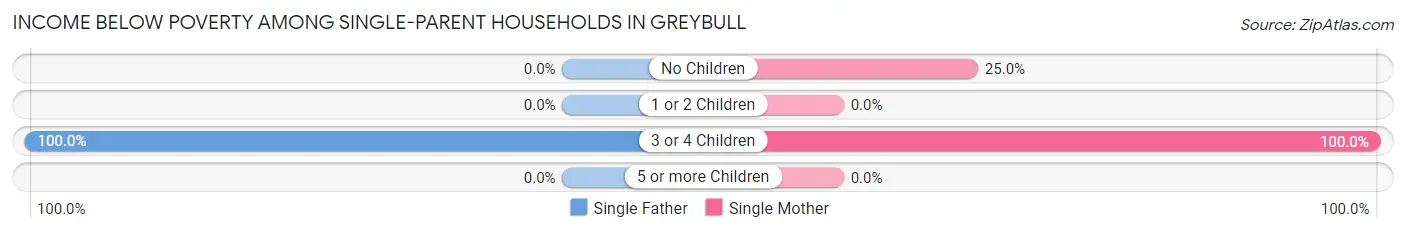 Income Below Poverty Among Single-Parent Households in Greybull