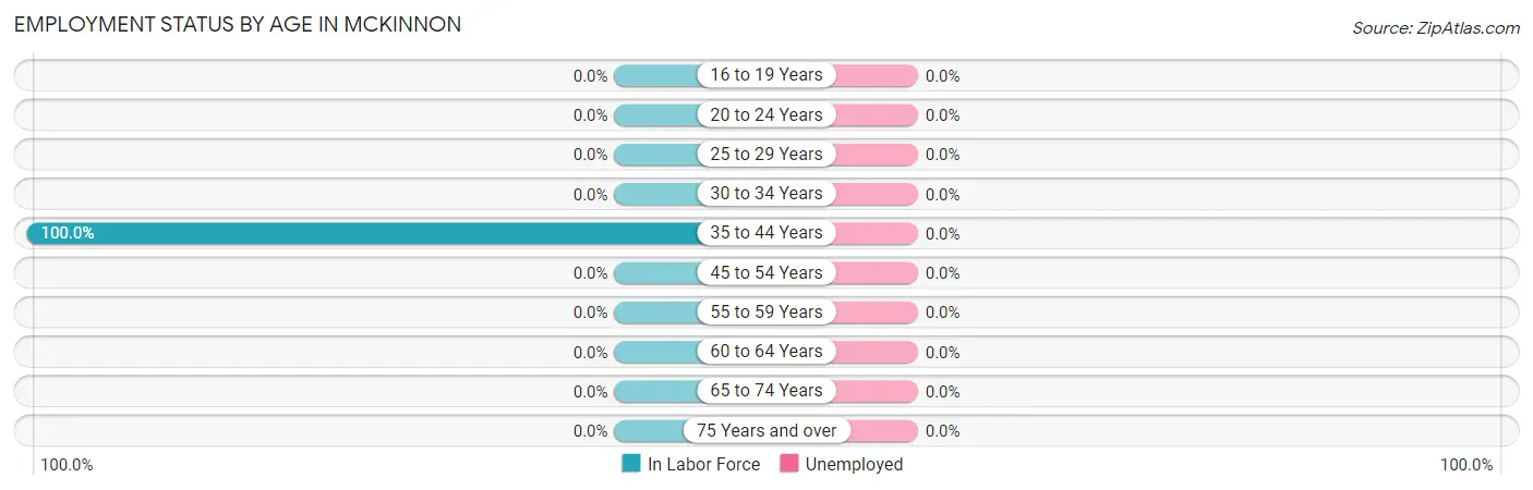 Employment Status by Age in McKinnon
