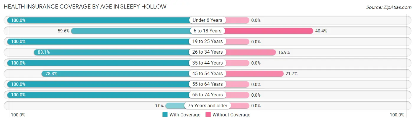 Health Insurance Coverage by Age in Sleepy Hollow