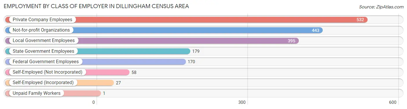 Employment by Class of Employer in Dillingham Census Area