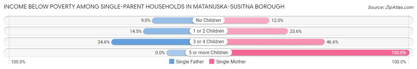 Income Below Poverty Among Single-Parent Households in Matanuska-Susitna Borough