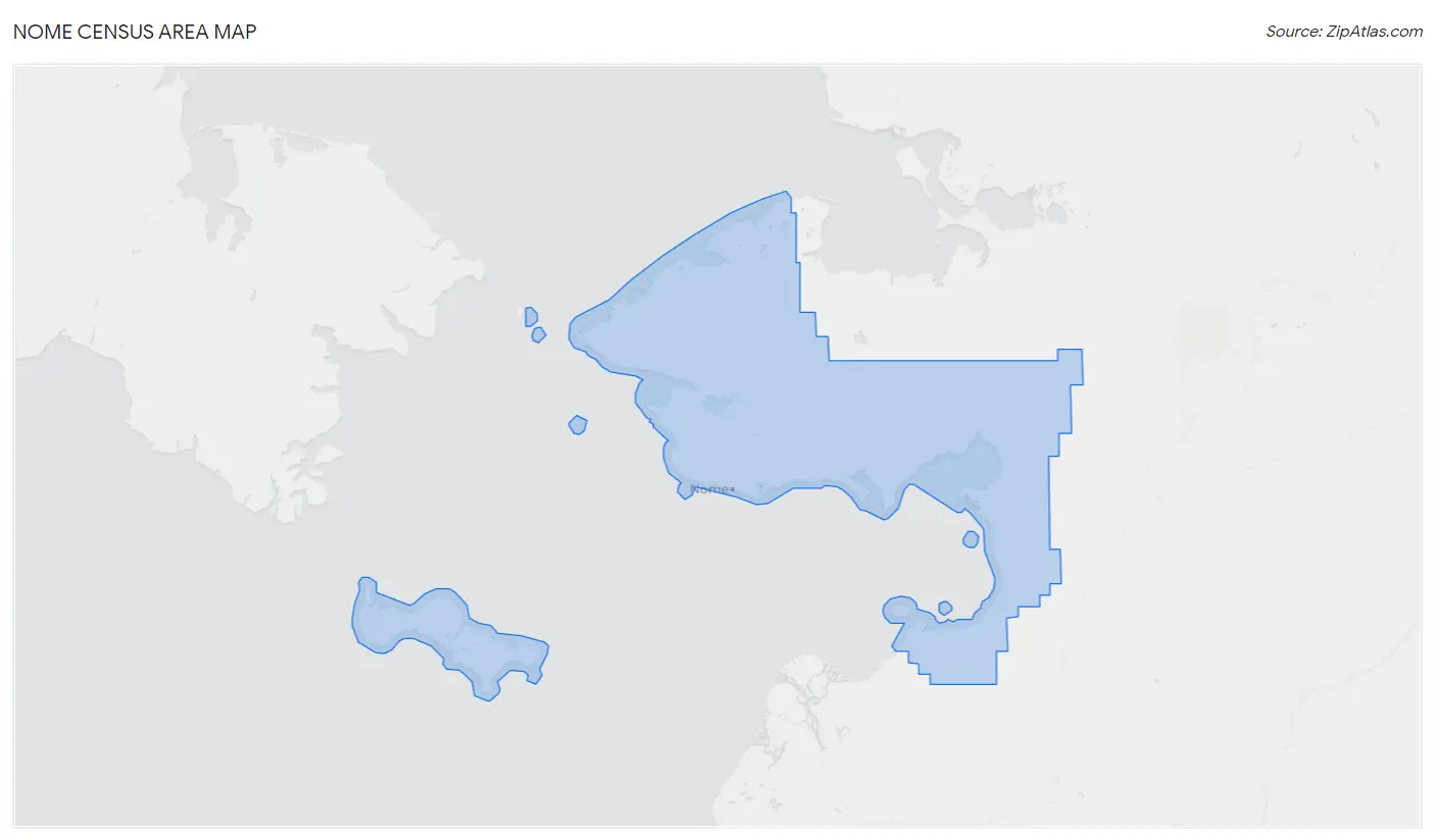 Nome Census Area Map