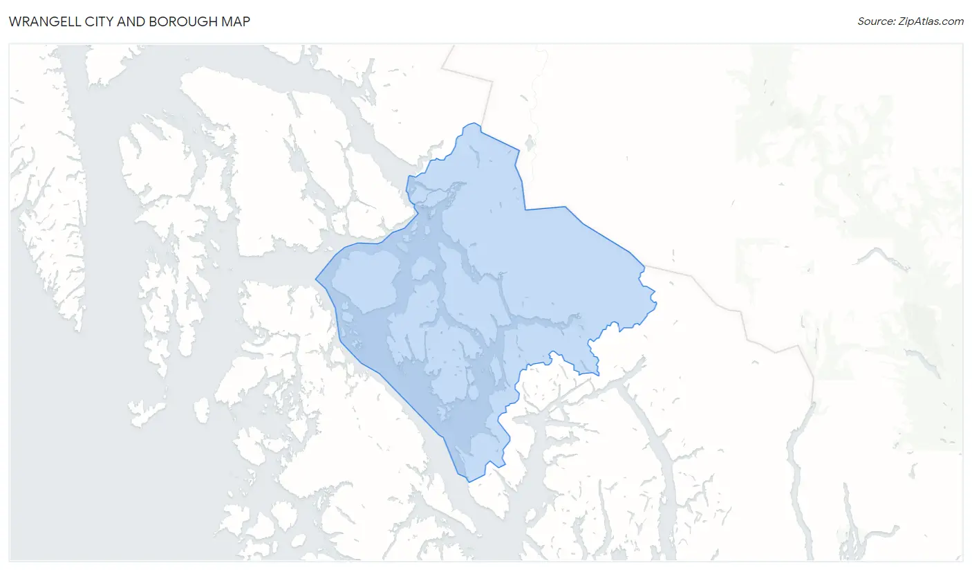 Wrangell City and Borough Map