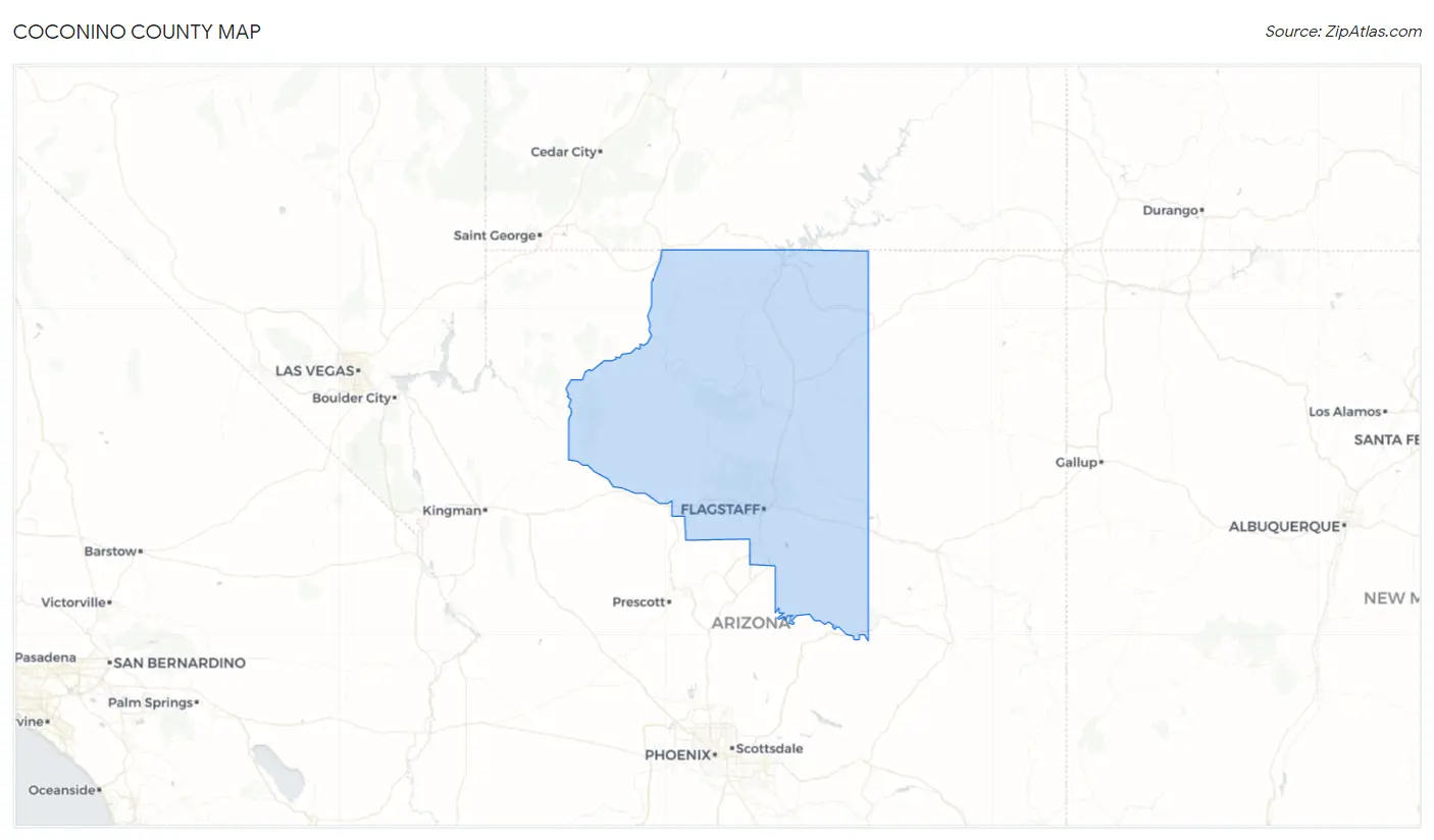 Coconino County Map
