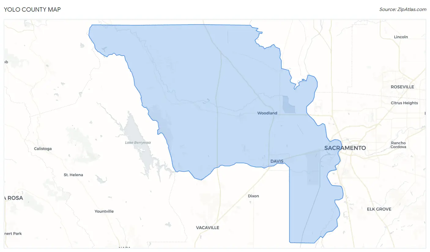 Yolo County Map