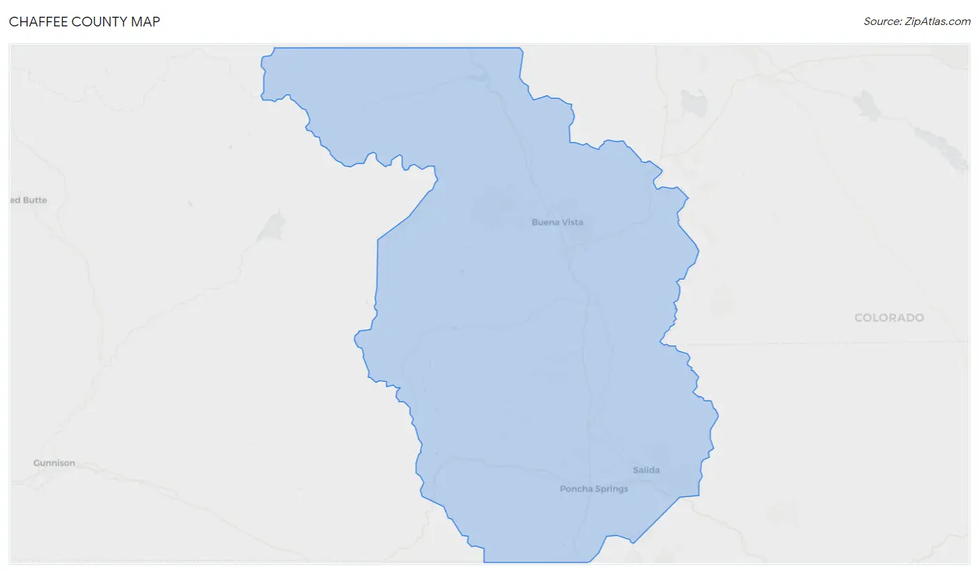 Chaffee County Map