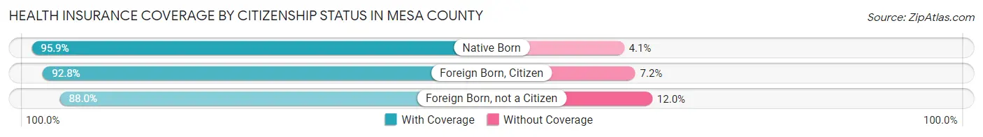 Health Insurance Coverage by Citizenship Status in Mesa County
