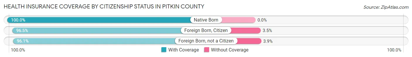 Health Insurance Coverage by Citizenship Status in Pitkin County