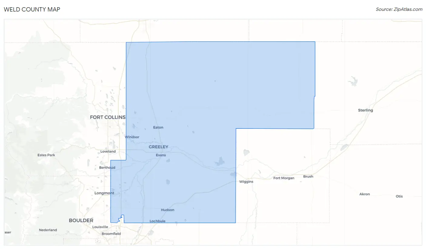 Weld County Map
