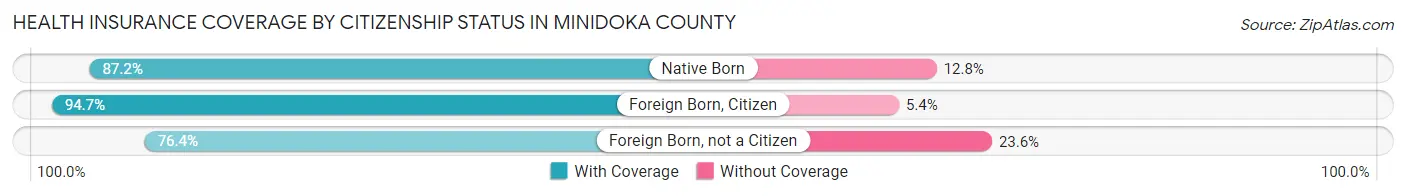 Health Insurance Coverage by Citizenship Status in Minidoka County