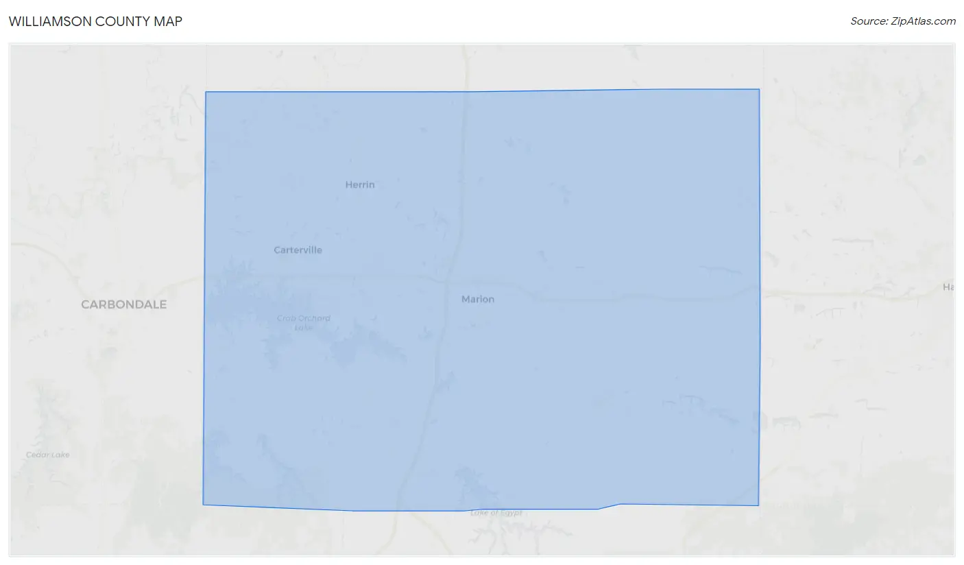Williamson County Map